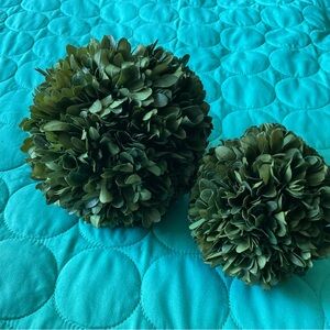 Pier 1 Green Faux Floral Accents Set
